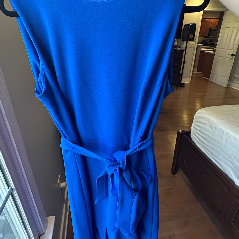 Calvin Klein Vibrant Blue Midi Dress